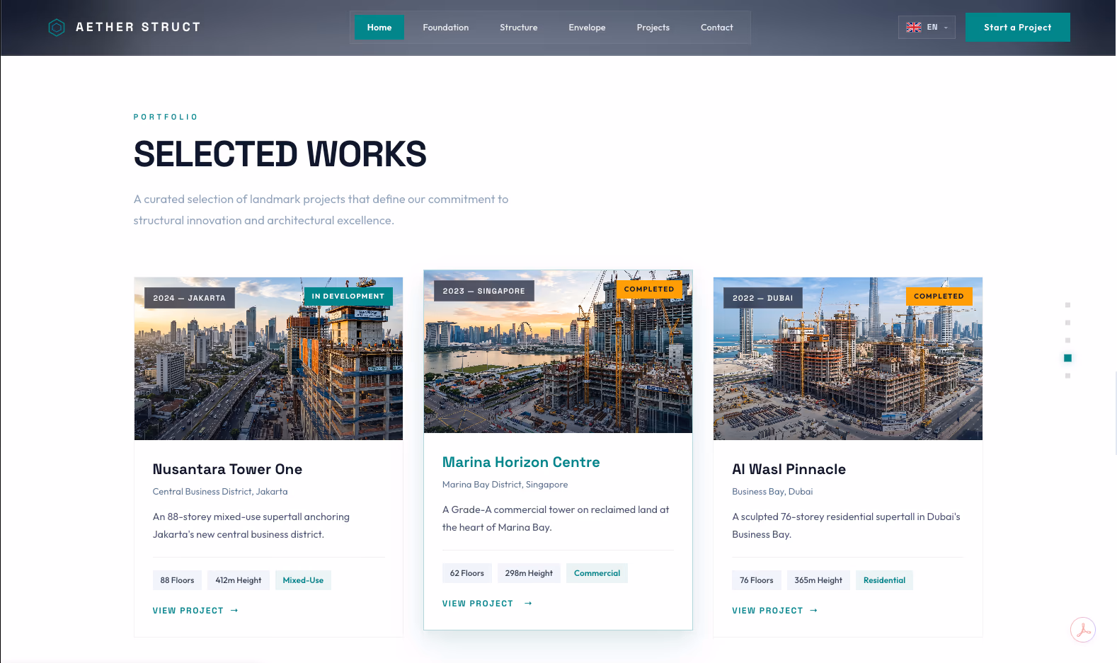 Aether Struct — Selected Works