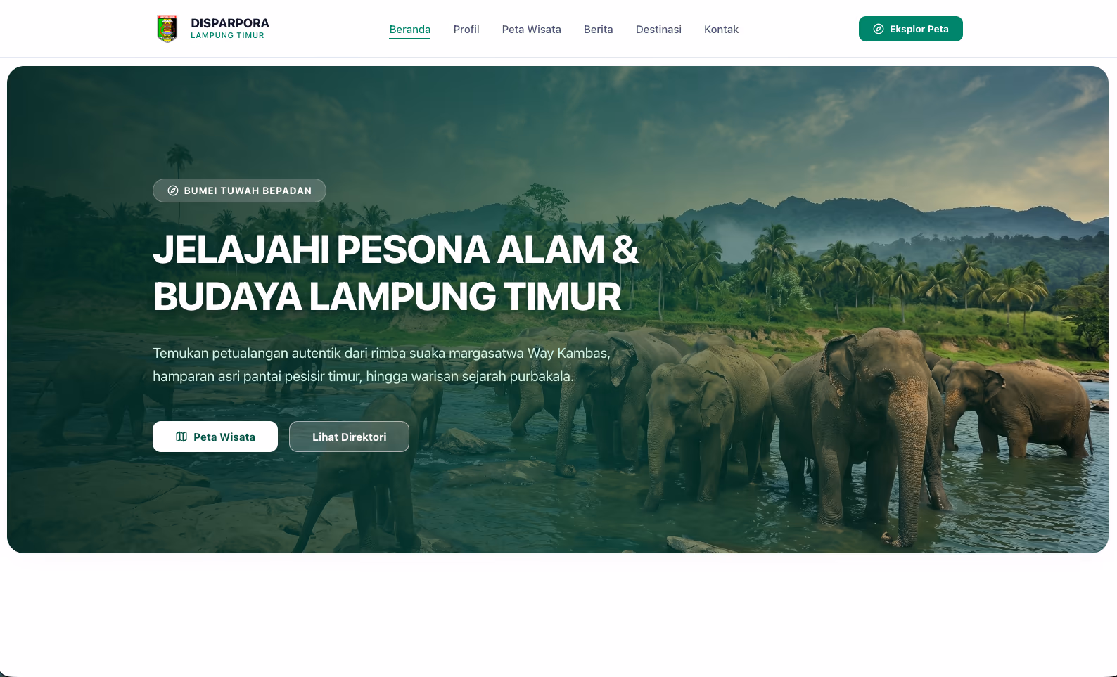 Disparpora Lampung Timur — Home
